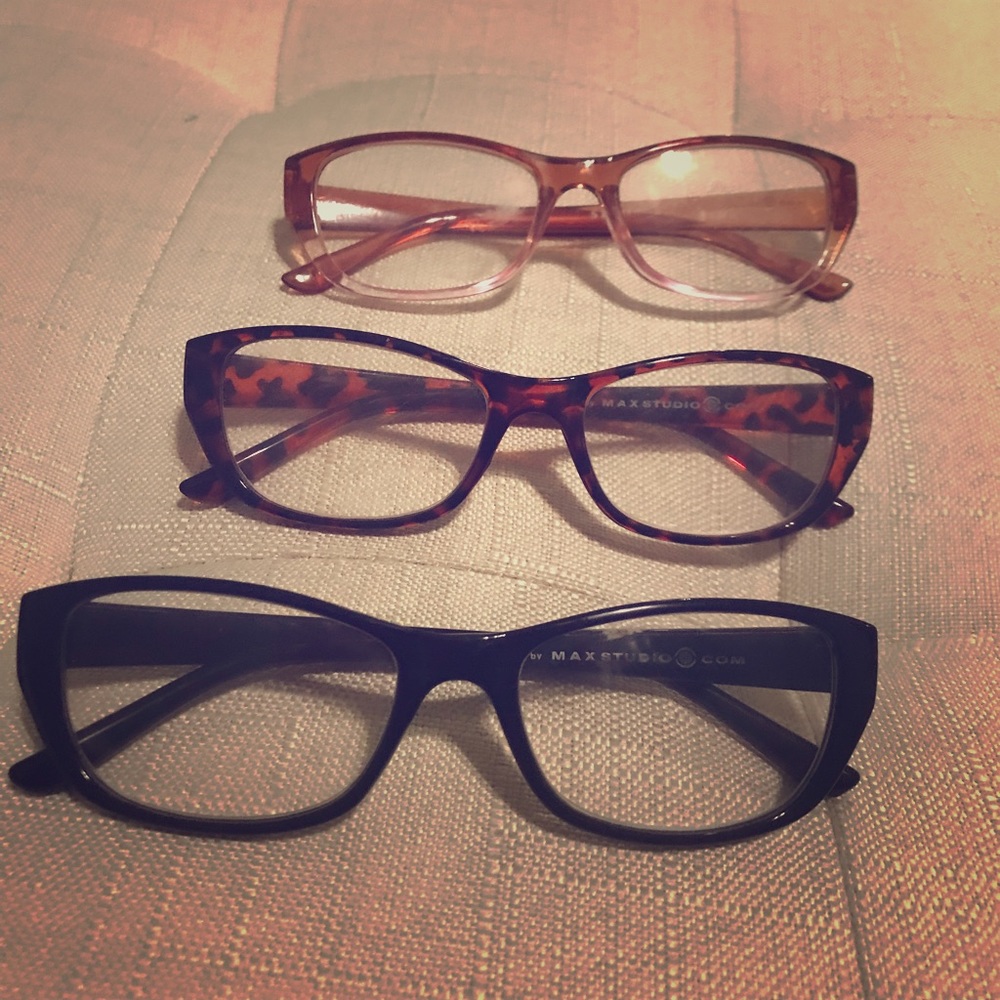 Set of 3 Max Studio reading glasses